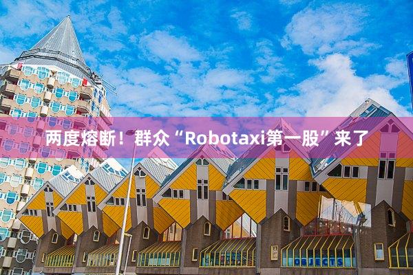 两度熔断！群众“Robotaxi第一股”来了