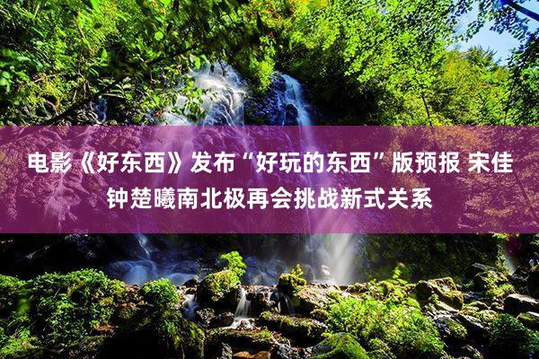 电影《好东西》发布“好玩的东西”版预报 宋佳钟楚曦南北极再会挑战新式关系