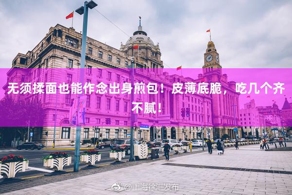 无须揉面也能作念出身煎包！皮薄底脆，吃几个齐不腻！